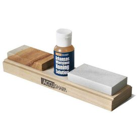 ACCUSHARP ARKANSAS WHETSTONE COMBO KNIFE SHARPENING KIT