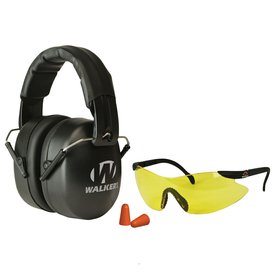 Walker's EXT FOLDING RANGE MUFF/GLASSES PLUGS COMBO