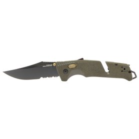 SOG Trident AT - Olive Drab - Partially Serrated